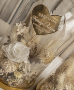 Prezenty, Podziękowania dla Rodziców Kompozycje Kwiatowe / Flowerboxy ślubne podziekowania dla rodzicow prezent dla mamy i taty na wesele kwiaty w kopule kompozycja z kwiatów suszonych pomysł na prezent dla rodziców, wieczne róże14