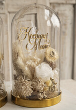 Prezenty, Podziękowania dla Rodziców Kompozycje Kwiatowe / Flowerboxy ślubne podziekowania dla rodzicow prezent dla mamy i taty na wesele kwiaty w kopule kompozycja z kwiatów suszonych pomysł na prezent dla rodziców, wieczne róże16