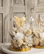 Prezenty, Podziękowania dla Rodziców Kompozycje Kwiatowe / Flowerboxy ślubne podziekowania dla rodzicow prezent dla mamy i taty na wesele kwiaty w kopule kompozycja z kwiatów suszonych pomysł na prezent dla rodziców, wieczne róże5