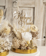 Prezenty, Podziękowania dla Rodziców Kompozycje Kwiatowe / Flowerboxy ślubne podziekowania dla rodzicow prezent dla mamy i taty na wesele kwiaty w kopule kompozycja z kwiatów suszonych pomysł na prezent dla rodziców, wieczne róże8