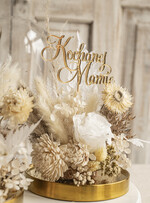 Prezenty, Podziękowania dla Rodziców Kompozycje Kwiatowe / Flowerboxy ślubne podziekowania dla rodzicow prezent dla mamy i taty na wesele kwiaty w kopule kompozycja z kwiatów suszonych pomysł na prezent dla rodziców, wieczne róże9