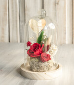 Prezenty dla Mamy kwiaty flowerboxy prezent na dzień Mamy, prezent dla mamy flowerbox z suszonych kwiatów, suszone kwiaty w szkle, pomysł na prezent z okazji dnia mamy4