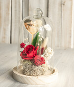 Prezenty dla Mamy flowerboxy, box ze słodyczami  prezent na dzień Mamy, prezent dla mamy flowerbox z suszonych kwiatów, suszone kwiaty w szkle, pomysł na prezent z okazji dnia mamy0