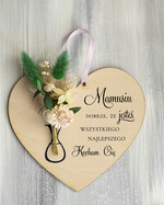 Prezenty dla Mamy flowerboxy, box ze słodyczami  tabliczka z życzeniami do powieszenia na dzień Mamy prezent dla Mamy z okazji dnia Matki, kwiaty prezent dla mamy, kompozycja z suszonych kwiatów pomysł na prezent dla mamy0