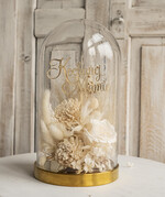 Prezenty dla Mamy kwiaty flowerboxy flowerbox, pomysł na prezent prezent dla mamy kwiaty w kopule kompozycja z kwiatów suszonych wieczne roze, prezent na dzień mamy5