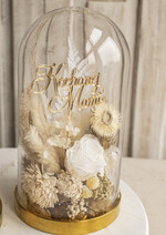 Prezenty dla Mamy kwiaty flowerboxy flowerbox, pomysł na prezent prezent dla mamy kwiaty w kopule kompozycja z kwiatów suszonych wieczne roze,  prezent z okazji dnia mamy kwiaty1