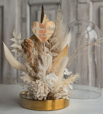 Prezenty dla Mamy kwiaty flowerboxy Prezent na dzień matki suszone kwiaty w szkle, prezent dla mamy kwiaty w szklanej kopule, kompozycje z suszonych kwiatów, Szklana kopuła suszony bukiet11