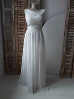 OUTLET OUTLET klasyczna suknia ślubna rozmiar M, długa suknia ślubna wyprzedaż sukienek ślubnych 0