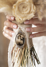 Medalion do bukietu ślubnego medalik Medalion ślubny do bukietu zdjęcie portret na pamiątkę wisiorek, Medalion do bukietu ślubnego ze zdjęciem4