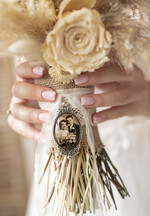 Medalion do bukietu ślubnego medalik Medalion ślubny do bukietu zdjęcie portret na pamiątkę wisiorek, Medalion do bukietu ślubnego ze zdjęciem0