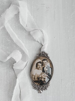 Medalion do bukietu ślubnego medalik Medalion ślubny do bukietu zdjęcie portret na pamiątkę wisiorek, Medalion do bukietu ślubnego ze zdjęciem5