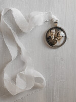 Medalion do bukietu ślubnego medalik Medalion ślubny do bukietu zdjęcie portret na pamiątkę wisiorek, Medalion do bukietu ślubnego ze zdjęciem5