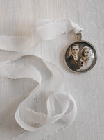 Medalion do bukietu ślubnego medalik Medalion ślubny do bukietu zdjęcie portret na pamiątkę wisiorek, Medalion do bukietu ślubnego ze zdjęciem7