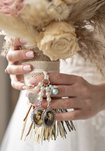 Medalion do bukietu ślubnego medalik zawieszka medalion do bukietu ślubnego, medalik ze zdjęciem do bukietu dla Panny Młodej, zdjęcie rodziców dziadków na bukiecie ślubnym 9