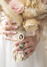 Medalion do bukietu ślubnego medalik podwójny Medalion ślubny do bukietu zdjęcie portret na pamiątkę wisiorek, Medalion do bukietu ślubnego ze zdjęciem3