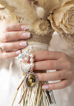 Medalion do bukietu ślubnego medalik Medalion ślubny do bukietu zdjęcie portret na pamiątkę wisiorek, Medalion do bukietu ślubnego ze zdjęciem0