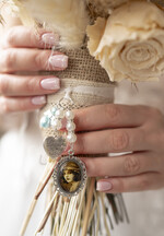 Medalion do bukietu ślubnego medalik Medalion ślubny do bukietu zdjęcie portret na pamiątkę wisiorek, Medalion do bukietu ślubnego ze zdjęciem10