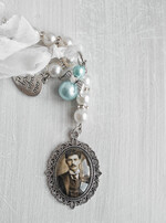 Medalion do bukietu ślubnego medalik Medalion ślubny do bukietu zdjęcie portret na pamiątkę wisiorek, Medalion do bukietu ślubnego ze zdjęciem1