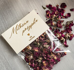 Dekoracje Sali weselnej/Dodatki do Zdjęć Zestaw na ślub w plenerze Złoty Zestaw na ślub w plenerze - wachlarz chusteczki i płatkowe konfetti- weselna linia czasu - timeline - prezent dla gości16