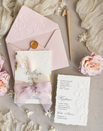 Zaproszenia na Komunię  dziewczynka  Różowe zaproszenia komunijne z dmuszkiem dla dziewczynki, zaproszenia na komunię ze wstążką, złote zaproszenia na komunię, zaproszenia na Pierwszą Komunię4