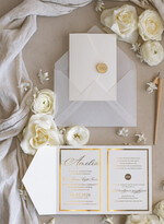 Zaproszenia na Komunię  dziewczynka  komunijne złote zaproszenia, zaproszenia na Pierwszą komunię składane w kopertę, zaproszenia na komunię dla dziewczynki, eleganckie zaproszenie na komunię0