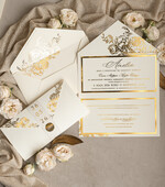 Zaproszenia na Komunię dla Dziewczynki dziewczynka  Nowoczesne zaproszenia na Komunię, Złote Zaproszenia na Komunię dla dziewczynki, Eleganckie zaproszenia Komunijne ze złotymi literami17