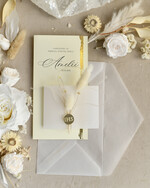 Zaproszenia na Komunię  dziewczynka  Podłużne różowe złocone zaproszenia na Komunię nowoczesne  Zaproszenia komunijne personalizowane10