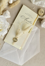 Zaproszenia na Komunię  dziewczynka  Podłużne różowe złocone zaproszenia na Komunię nowoczesne  Zaproszenia komunijne personalizowane6