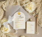 Zaproszenia na Komunię  dziewczynka  zaokrąglone zaproszenia komunijne, zaokrąglone zaproszenie na komunię, eleganckie złote zaproszenia na Pierwszą komunię1