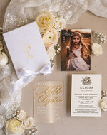 Zaproszenia na Komunię  chłopiec Eleganckie zaproszenia na Pierwszą komunię dla Matki Chrzestnej, wyjątkowe zaproszenia na komunię dla Rodziców  chrzestnych, Zaproszenie Vip dla Baci i Dziadka3