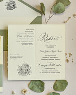 Zaproszenia na Komunię  chłopiec Podłużne szałwiowe złocone zaproszenia na Komunię nowoczesne   Zaproszenia komunijne personalizowane5