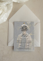 Zaproszenia na Komunię  chłopiec zaproszenia na Komunię ze zdjęciem  Kalkowe Zaproszenia komunijne personalizowane2