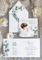 Zaproszenia na Komunię  chłopiec personalizowane zaproszenia Komunijne proste zaproszenie na komunię dla chłopca zaproszenia na komunię ze sznurkiem zaproszenia na komunię świetą 0