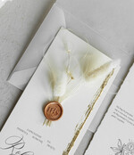 Zaproszenia na Komunię  chłopiec  złocone zaproszenia na Komunię  Kalkowe Zaproszenie komunijne personalizowane1