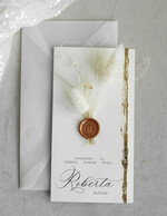 Zaproszenia na Komunię  chłopiec  złocone zaproszenia na Komunię  Kalkowe Zaproszenie komunijne personalizowane4