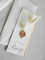 Zaproszenia na Komunię  chłopiec  złocone zaproszenia na Komunię  Kalkowe Zaproszenie komunijne personalizowane5