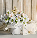 Pamiątki Prezenty na komunię  boxy prezentowe Zestaw Prezentowy od Chrzestnych na Pierwszą komunię, Flowerbox Komunijny opakowanie na pieniądze7