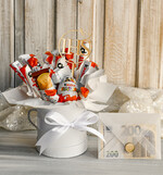 Pamiątki Prezenty na komunię  boxy prezentowe Zestaw Prezentowy od Chrzestnych na Pierwszą komunię Kinderki, Flowerbox Komunijny opakowanie na pieniądze12