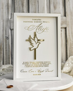 Pamiątki Prezenty na komunię  pamiątki na komunie  Pamiątka Pierwszej Komunii orbrazek z życzeniami Personalizowane pudełko na Prezent4