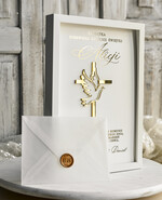 Pamiątki Prezenty na komunię  pamiątki na komunie  Pamiątka Pierwszej Komunii orbrazek z życzeniami Personalizowane pudełko na Prezent7