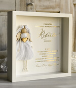 Pamiątki Prezenty na komunię  pamiątki na komunie  Pamiątka Pierwszej Komunii orbrazek z życzeniami Personalizowane pudełko na Prezent4