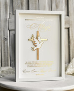 Pamiątki Prezenty na komunię  pamiątki na komunie  Pamiątka Pierwszej Komunii orbrazek z życzeniami Personalizowane pudełko na Prezent3