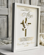 Pamiątki Prezenty na komunię  pamiątki na komunie  Pamiątka Pierwszej Komunii orbrazek z życzeniami Personalizowane pudełko na Prezent5