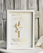 Pamiątki Prezenty na komunię  pamiątki na komunie  Pamiątka Pierwszej Komunii orbrazek z życzeniami Personalizowane pudełko na Prezent0