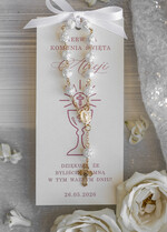 Podziękowania dla gości na komunii podziękowania dla gości Oryginalne podziękowania dla gości komunijnych, Mały różaniec prezent dla gości komunijnych, podziękowanie dla gości komunijnych Mini różaniec0