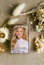 Podziękowania dla gości na komunii podziękowania dla gości magnez ze zdjęciem podziękowania dla gości na komunii, Upominki dla gości komunijnych magnesy na lodówkę 0