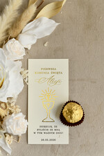 Podziękowania dla gości na komunii podziękowania dla gości czekoladki prezent dla gości komunijnych, pralinki upominki komunijne, Oryginalne podziękowania dla gości Komunia 1