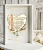 Pamiątki Prezenty na komunię  podziękowania dla najbliższych  podziękowanie dla Rodziców Chrzestnych Komunia, Komunijne podziękowania dla Matki i Ojca Chrzestnego Rama i kwiaty , Flowerbox Serce 0