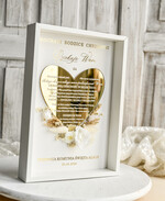 Pamiątki Prezenty na komunię  podziękowania dla najbliższych  podziękowanie dla Rodziców Chrzestnych Komunia, Komunijne podziękowania dla Matki i Ojca Chrzestnego Rama i kwiaty , Flowerbox Serce 2