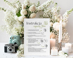 Księgi wpisów gości dodatki instrukcje  Instrukcja do Księgi Gości Polaroid papierowa dodatki ślubne instrukcja do księgi weselnej polaroid0